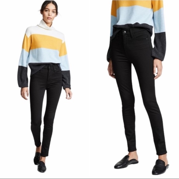 Madewell Denim - Madewell Black 9” High Rise Skinny Jeans